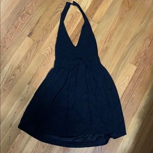 Sparkly little black dress